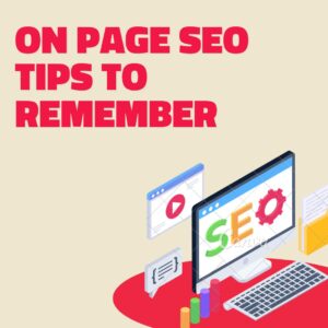 how to do on page SEO, important things to remember for website optimization