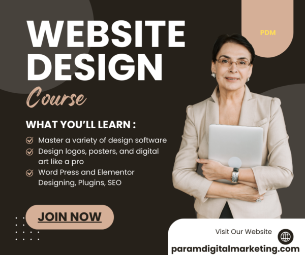 learn website designing course in india, online training