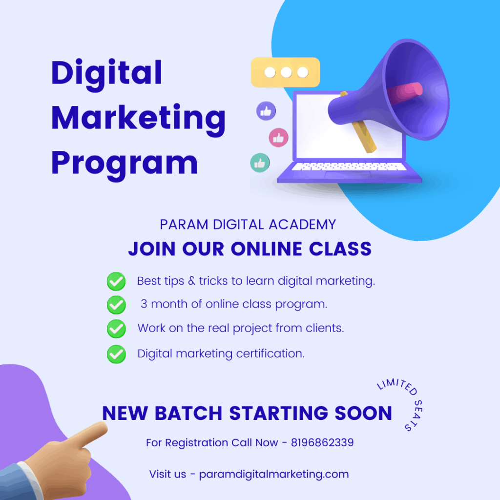 we are digital marketing company and also providing online digital marketing and website designing course in delhi , india