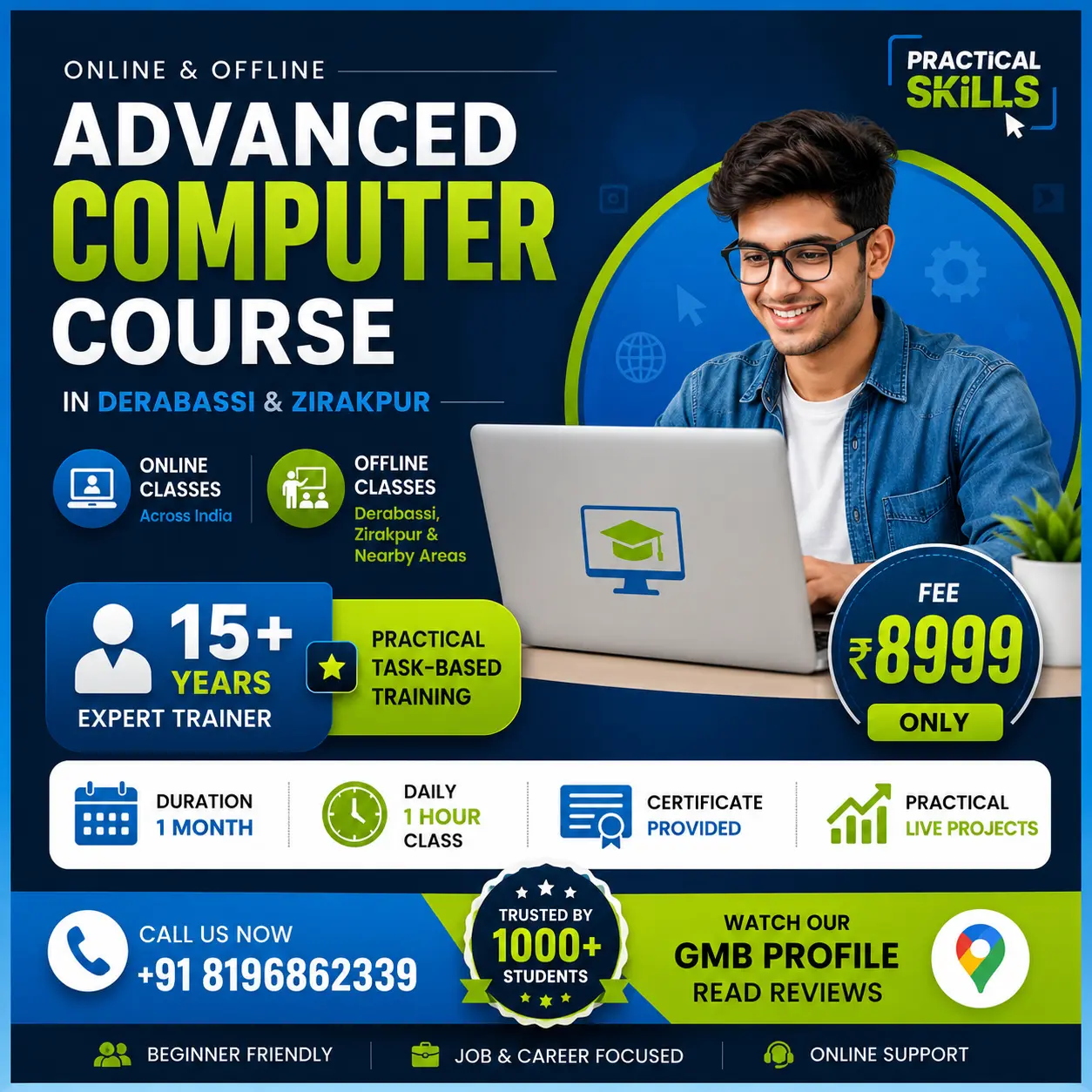 Advanced Computer Online & Offline Course In Derabassi